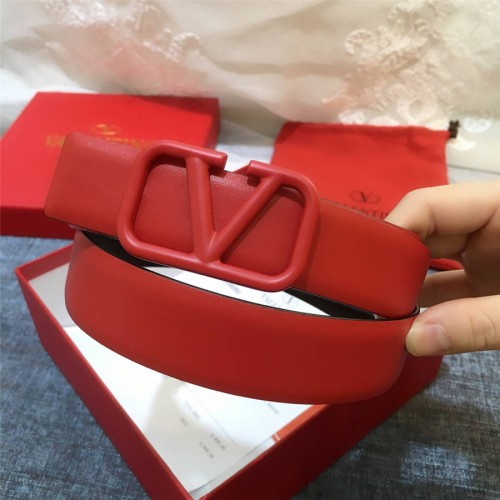 Valentino official website GARAVANI VLOGO calf leather 3CM belt