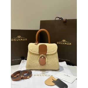 Delvaux Brillant MINI Little Teddy Wool Handbag