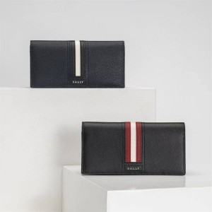 Bally Taliro collection men's leather long wallet