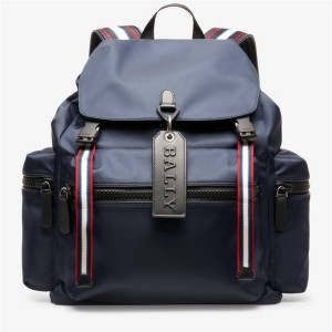 Bally official website backpack new nylon cloth Crew bag