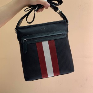 BALLY men's bag new nylon stripe Currios diagonal shoulder bag