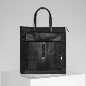 Bally Adrik collection men's printed portable casual briefcase tote bag