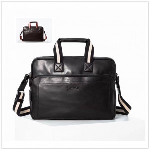 BALLY THORON Classic Oil Wax Leather Briefcase