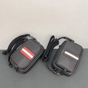 BALLY MAKEBA Classic Striped One Shoulder Crossbody Bag Camera Bag