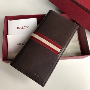 bally men's classic striped TALIRO fold long wallet