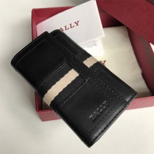 bally official website TUTO classic tri-fold striped key case