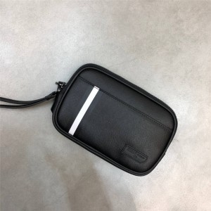 bally new striped men's PVC BIHN clutch bag