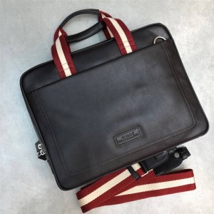 BALLY Men's Bag Fashion Colorblock Ribbon TOTTON Shoulder Briefcase