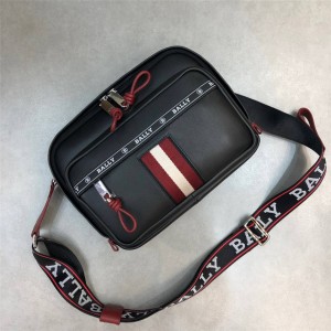 bally men's bag new leather stitching stripes Hobs crossbody bag