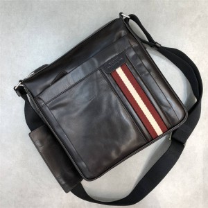 bally men's bag oil wax leather stripe OISTON diagonal shoulder bag