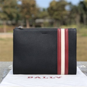 bally official website CURTZ series men's grained calfskin clutch