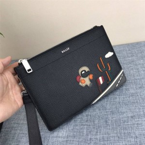 bally new character patch SUNNISP/40 men's clutch