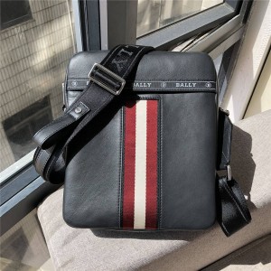 bally new men's bag striped stitching leather Holm diagonal bag