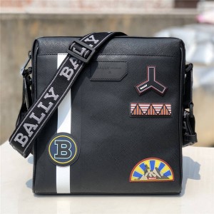 bally new badge SKILL series striped men's messenger bag