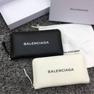 Balenciaga official website men's long wallet new Bazar zipper wallet