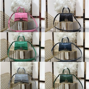 Balenciaga official website crocodile pattern S XS Hourglass handbag