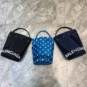 Balenciaga nylon Wheel XS drawstring bucket bag 619458