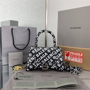 Balenciaga S LOGO Letter Printed Hourglass Women's Bag