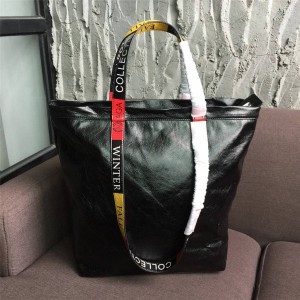 Balenciaga men's arena medium oil wax leather tote bag