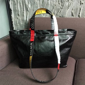 Balenciaga men's Arena oil wax leather tote shopping bag