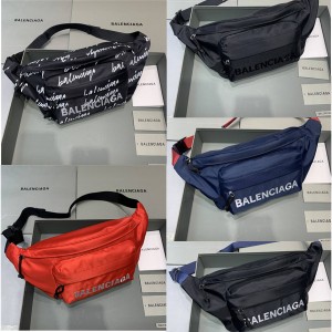balenciaga Wheel LOGO embroidered nylon belt bag chest bag 533009