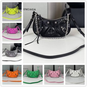 Balenciaga 6958141 LE CAGOLE Mini Chain Dumpling Bun