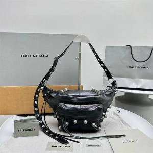 Balenciaga 742014 LE CAGOLE MEN Medium Riveted Waistpack 92281