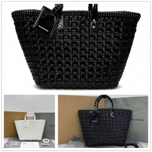 Balenciaga 671343 BISTRO S Small Woven Basket Bag