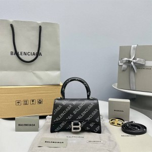 Balenciaga 592833 HOURGLASS XS Diamond Inlaid Letter Handbag 92940