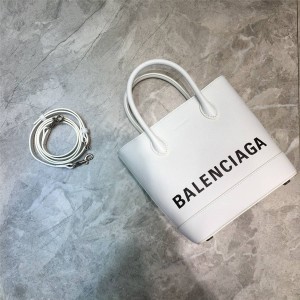 Balenciaga official website handbag new leather VILLE portable bucket bag