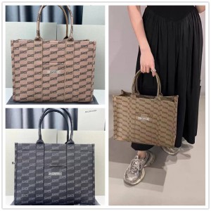 Balenciaga 671400 HARDWARE BB MONOGRAM Medium Tote Bag 80099