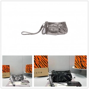 Balenciaga 694027 Handheld Bag LE CAGOLE Metallic Gloss Mini Multi purpose Bag 92746