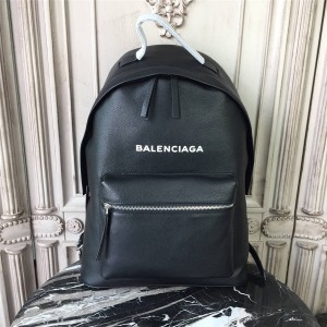 Balenciaga backpack lychee leather unisex school bag