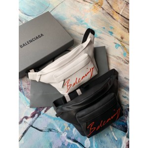 Balenciaga new leather signature print pockets
