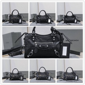 Balenciaga Classic Gold City Explosive Sheepskin Small Handbag