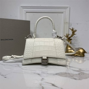 Balenciaga Women's Bag Crocodile Hourglass Small Hourglass Bag