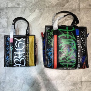 Balenciaga's new BAZAR PARI graffiti shopping bag tote