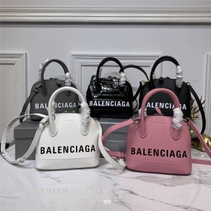 Balenciaga new grain cowhide Ville handbag shell bag