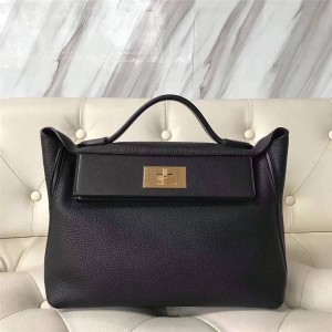Hermes new TOGO leather handmade wax line Kelly handbag 24-29 bag