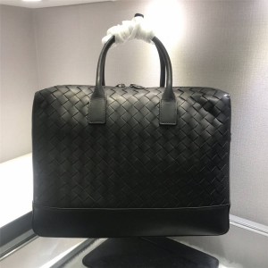 Bottega Veneta BV woven leather compact travel bag briefcase 609204