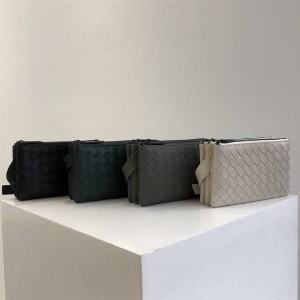 Bottega Veneta BV classic woven leather three-layer messenger bag 611240