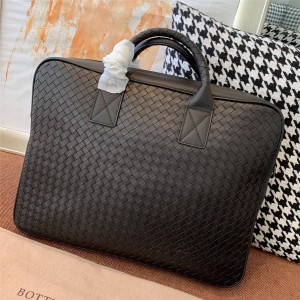 Bottega Veneta BV Men's Bag Woven Handle Woven Handbag Briefcase