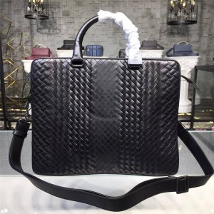 Bottega Veneta BV Men's Bag New Hybrid Woven Leather Briefcase