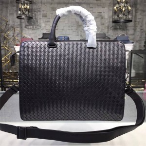 Bottega Veneta BV Men's Bag INTRACCIATO Woven Leather Briefcase 465418