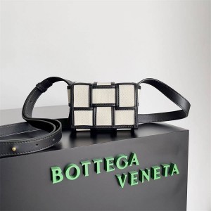 Bottega Veneta bv 666688 Candy Cassette Crossbody Bag Canvas Square Bag