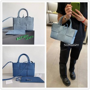 Bottega Veneta bv 709337 Mini Arco Tote Jeans Tote Bag