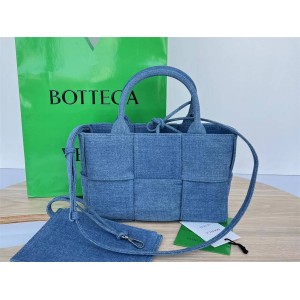 Bottega Veneta bv Women's Bag 709337/714613 Mini Arco Tote Denim Handbag