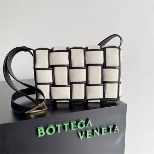 Bottega veneta BV 710210 Padded Cassette Men's Canvas Pillow Bag