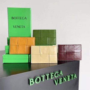 Bottega veneta BV 690938 Men's Oil Wax Credit Card Bag 651401
