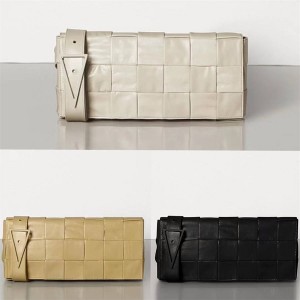 Bottega veneta BV 620980 Cassette Woven Oil Wax Leather Crossbody Bag